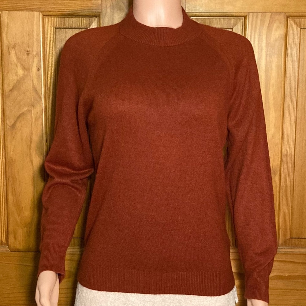 NWOT Designers Originals Vintage 80s 90s Sweater Long Sleeve Top Red Size M